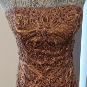 Sue Wong strapless dress